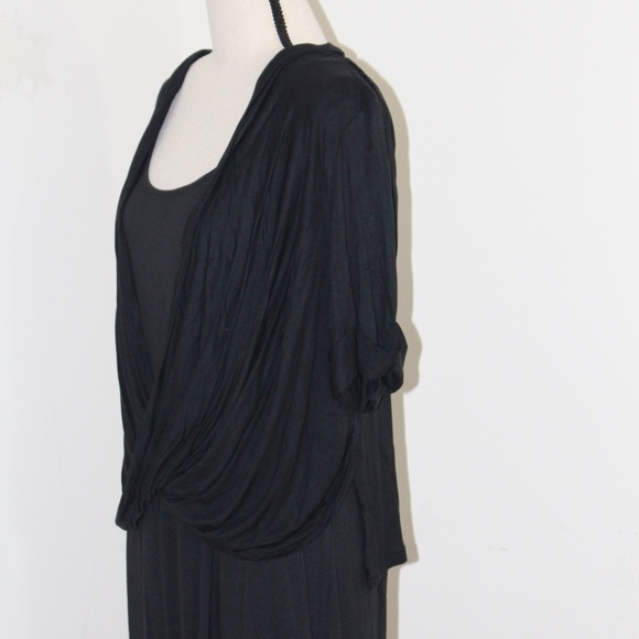 H By Halston, Drape Knit Twist front sheath dress - Picture 11 of 13